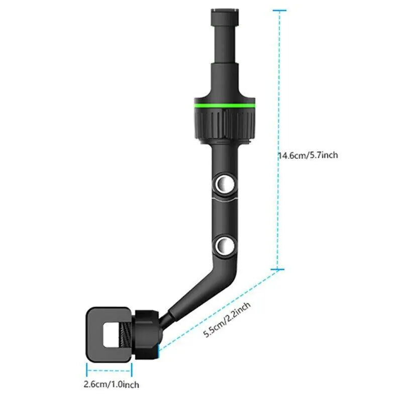 SkyView 360° Rotatable Rearview Mirror Phone Mount – Universal Anti-Shake GPS Holder & Multi-Surface Clip - NexaHome