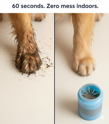 MudScrub™ Portable Dog Paw Cleaner – Silicone Bristle Paw Washer for Mud & Dirt | Travel-Friendly