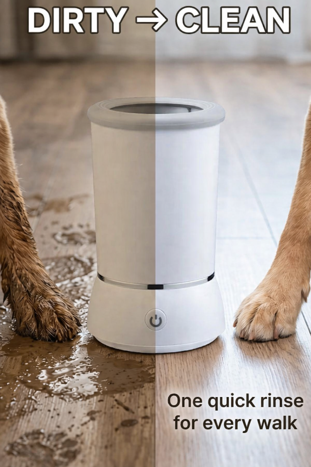 Automatic Pet Paw Cleaner for Dogs & Cats | Portable Mud Remover