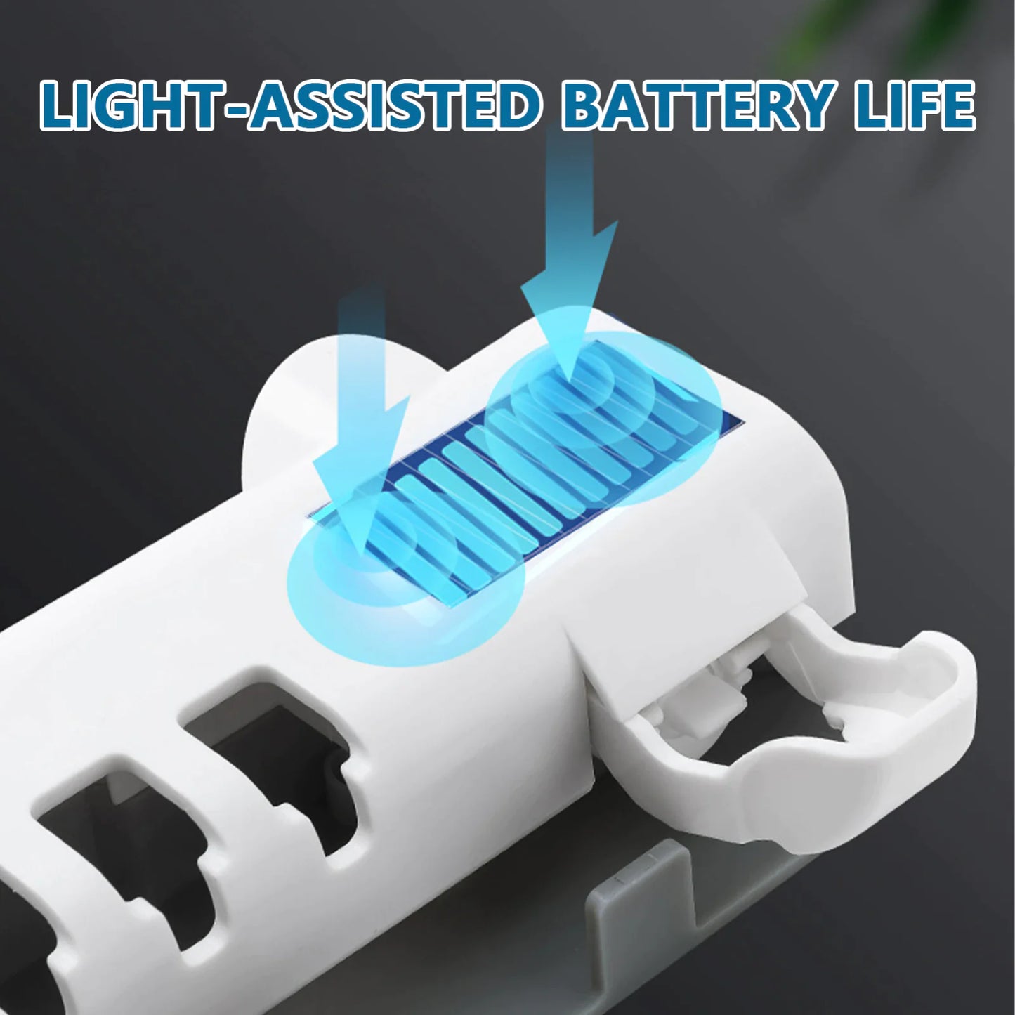 PureSmile™ UV-C Toothbrush Sanitizer Station & Automatic Toothpaste Dispenser – Solar Powered 4-Slot Organizer - NexaHome