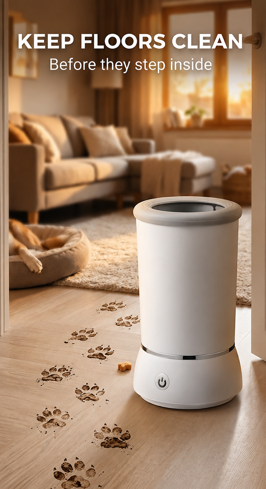 Automatic Pet Paw Cleaner for Dogs & Cats | Portable Mud Remover