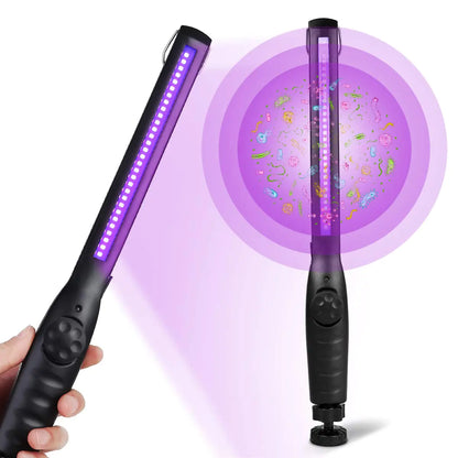 PureScan™ Portable UV Light Sanitizer Wand – Handheld Travel Disinfection Lamp for Phones, Keys & Surfaces (Black) - NexaHome
